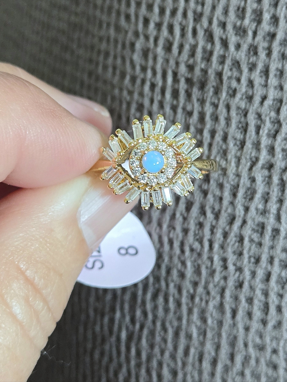 Rachel Zoe Evil Eye🧿 with Eyelashes Ring💍 - Picture 2 of 16